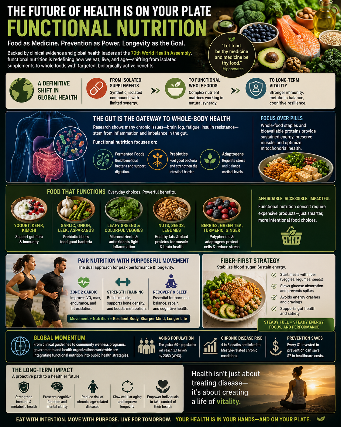 functional nutrition, preventative medicine, gut health, longevity training, chronic inflammation, metabolic stability, wellness trends 2026, whole foods